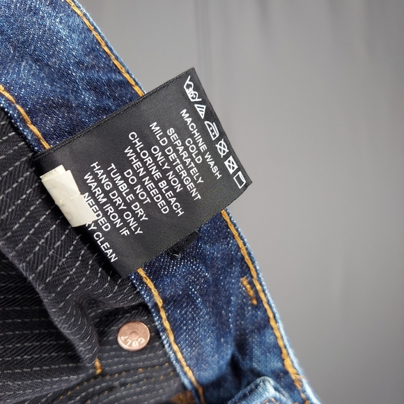 Cult Of Individuality Jean Men 33X30 Greaser Straight Button Fly Japanese Salvag - Picture 10 of 13